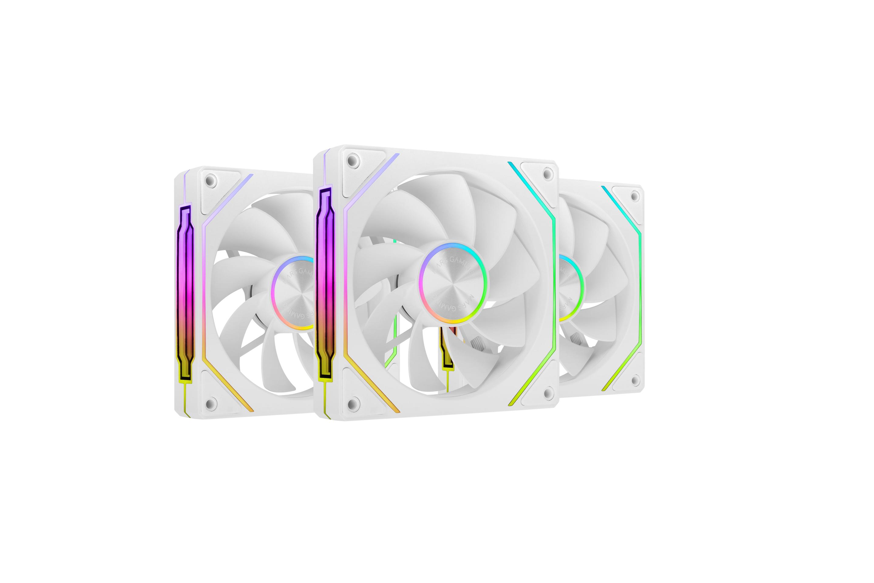Ventoinhas para Caixa PC MARS GAMING MF-LINKFINITYKIT2RW (ARGB - Branco) — miniatura 4