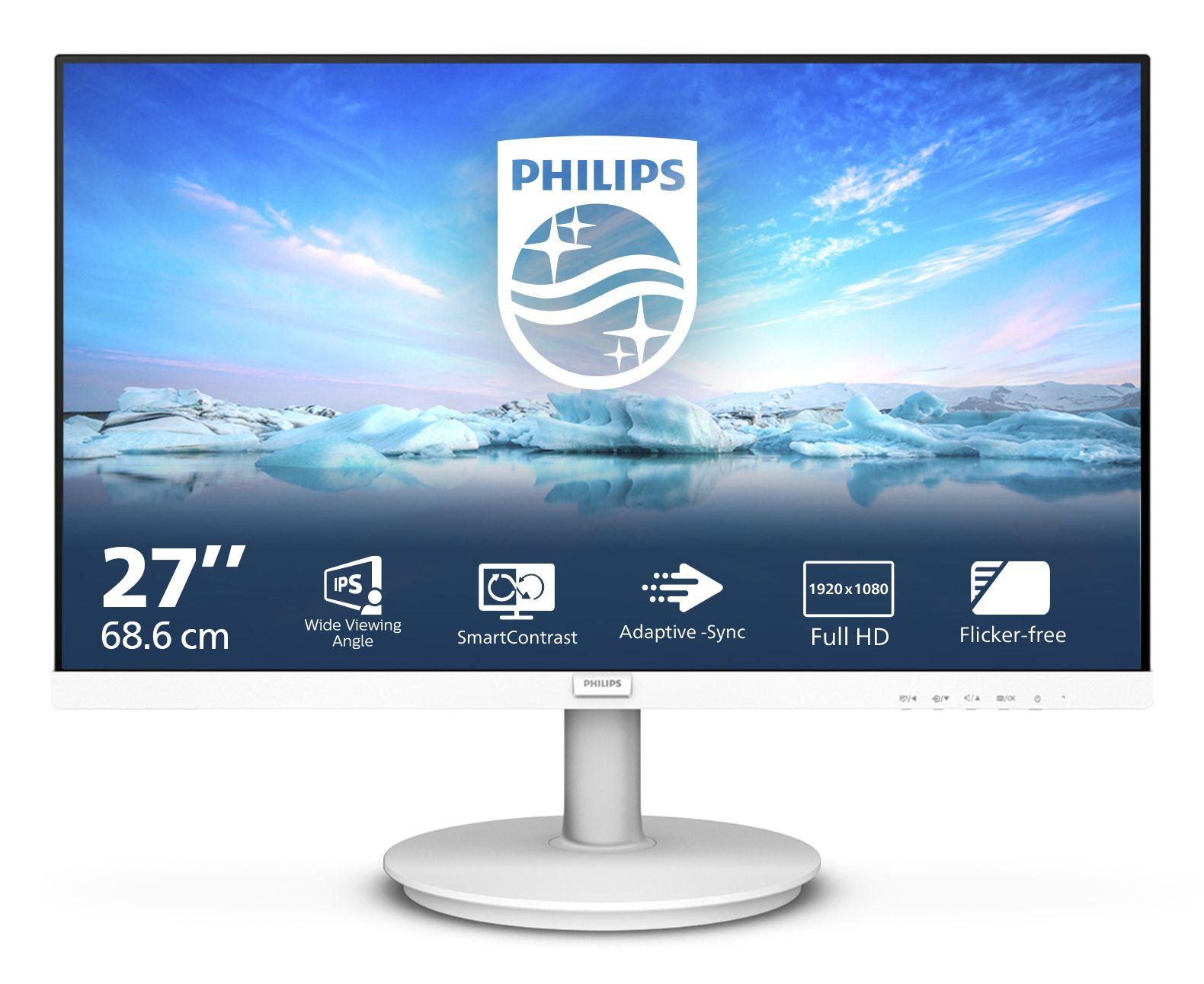 Monitor PHILIPS 271V8AW/00 (27" - IPS - 75 Hz - Branco) — miniatura 2