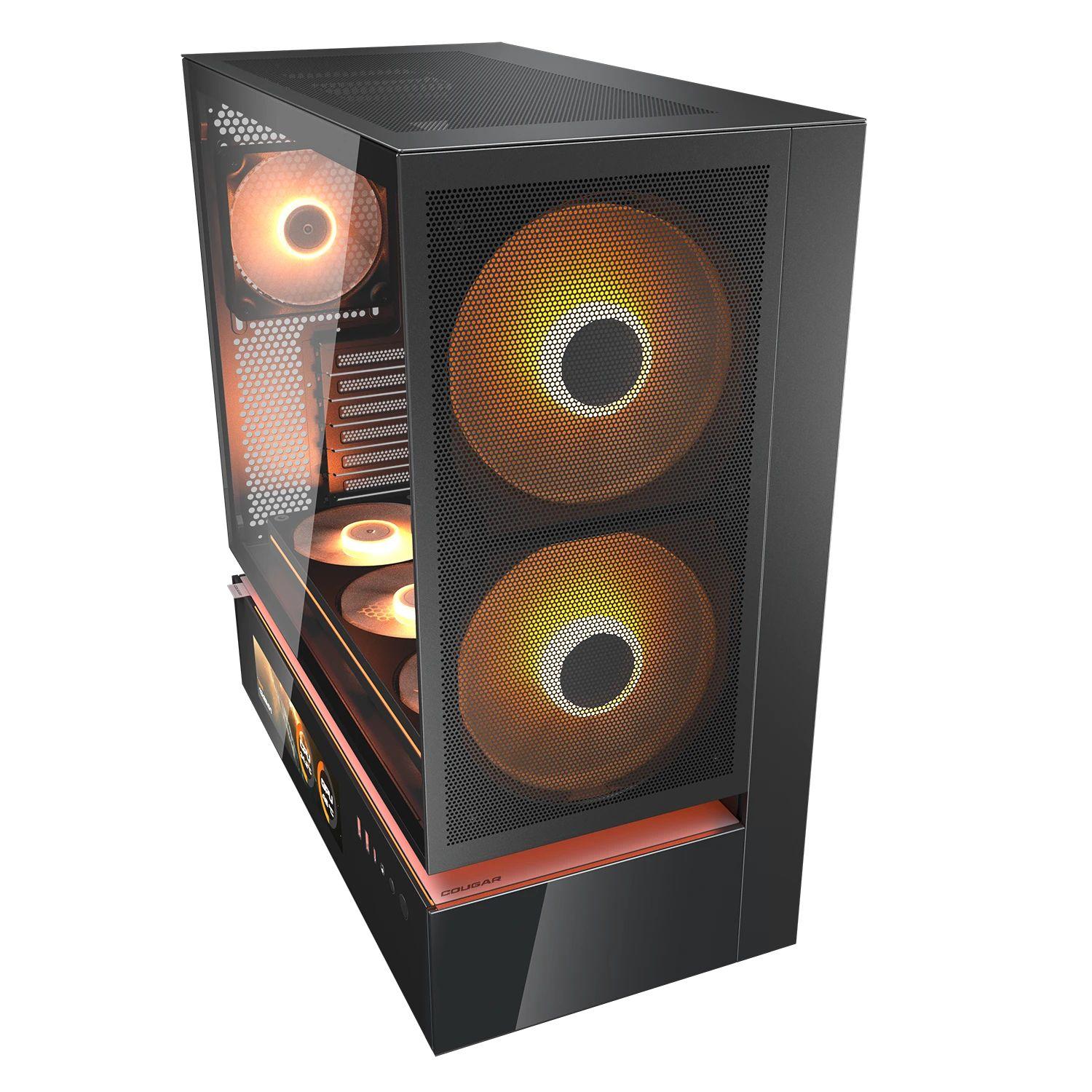 Caixa de Computador COUGAR CGR-2DA4B-MV CFV235 Mesh Vision (ATX, CEB, Micro ATX, Mini-ITX - Meia torre - Vidro, Aço - Preto) — miniatura 4
