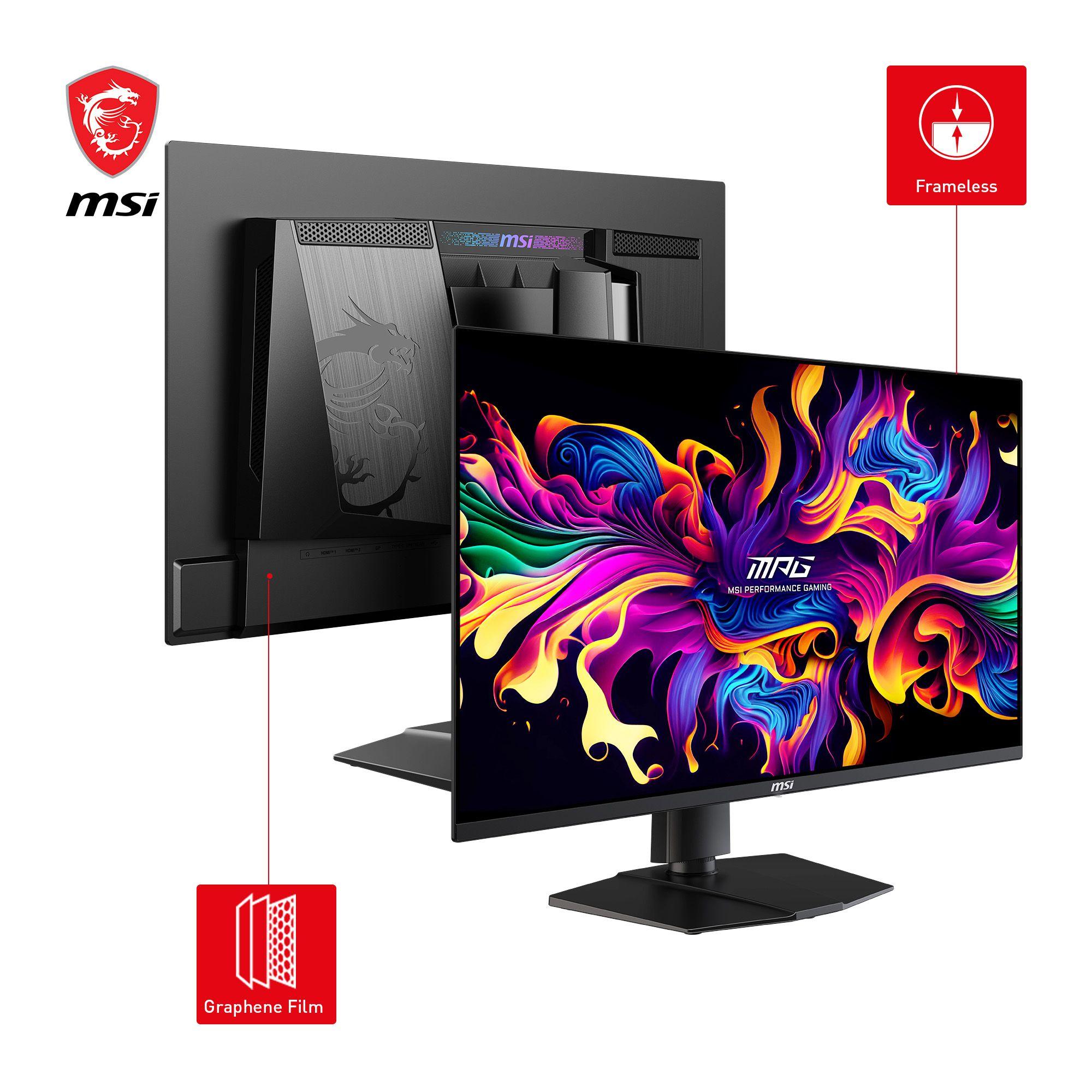 Monitor MSI MPG 271QRXDE QD-OLED (26,5" - QD-OLED - 360 Hz - Preto) — miniatura 3
