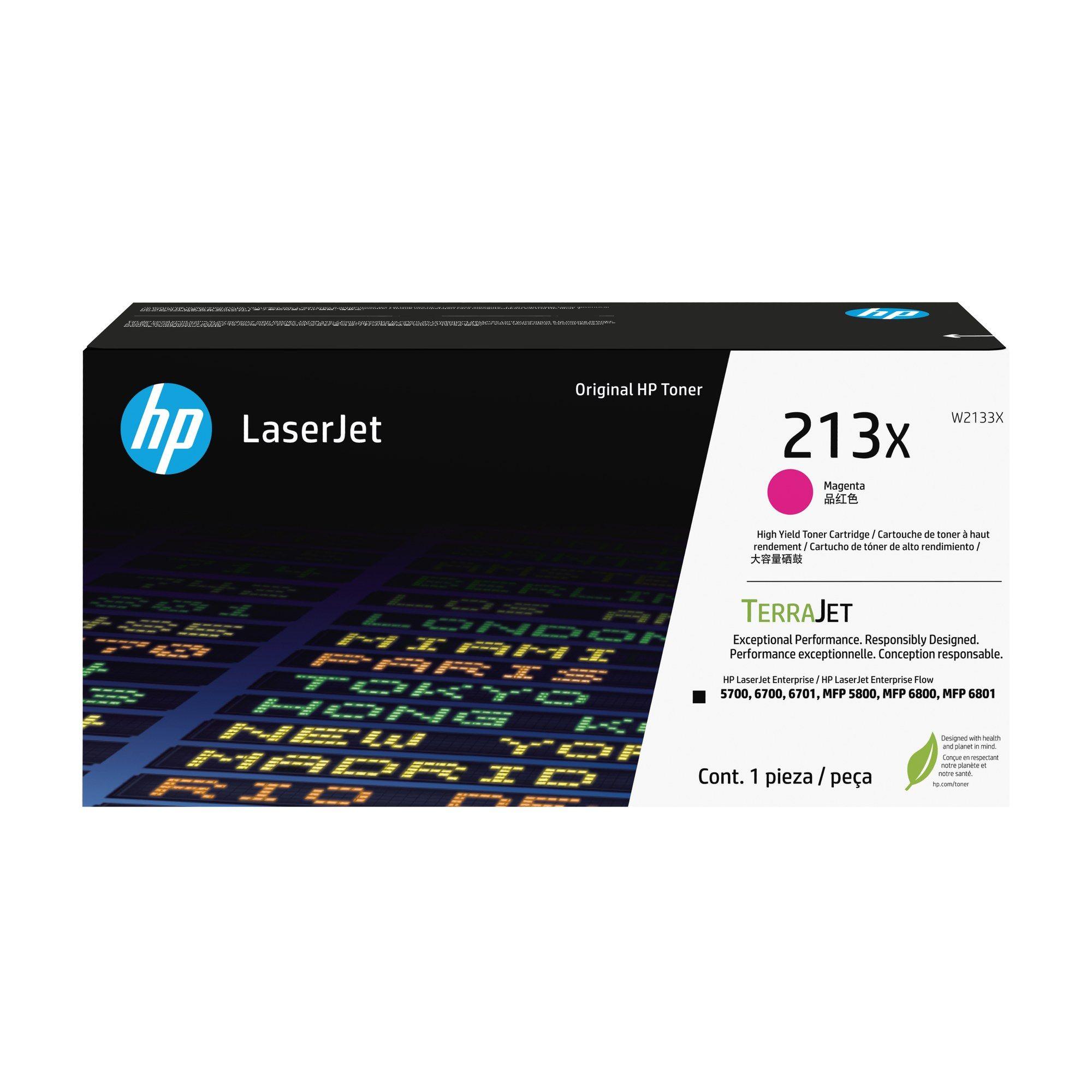 Toner HP 213X W2133X (Até 6000 páginas - Magenta)