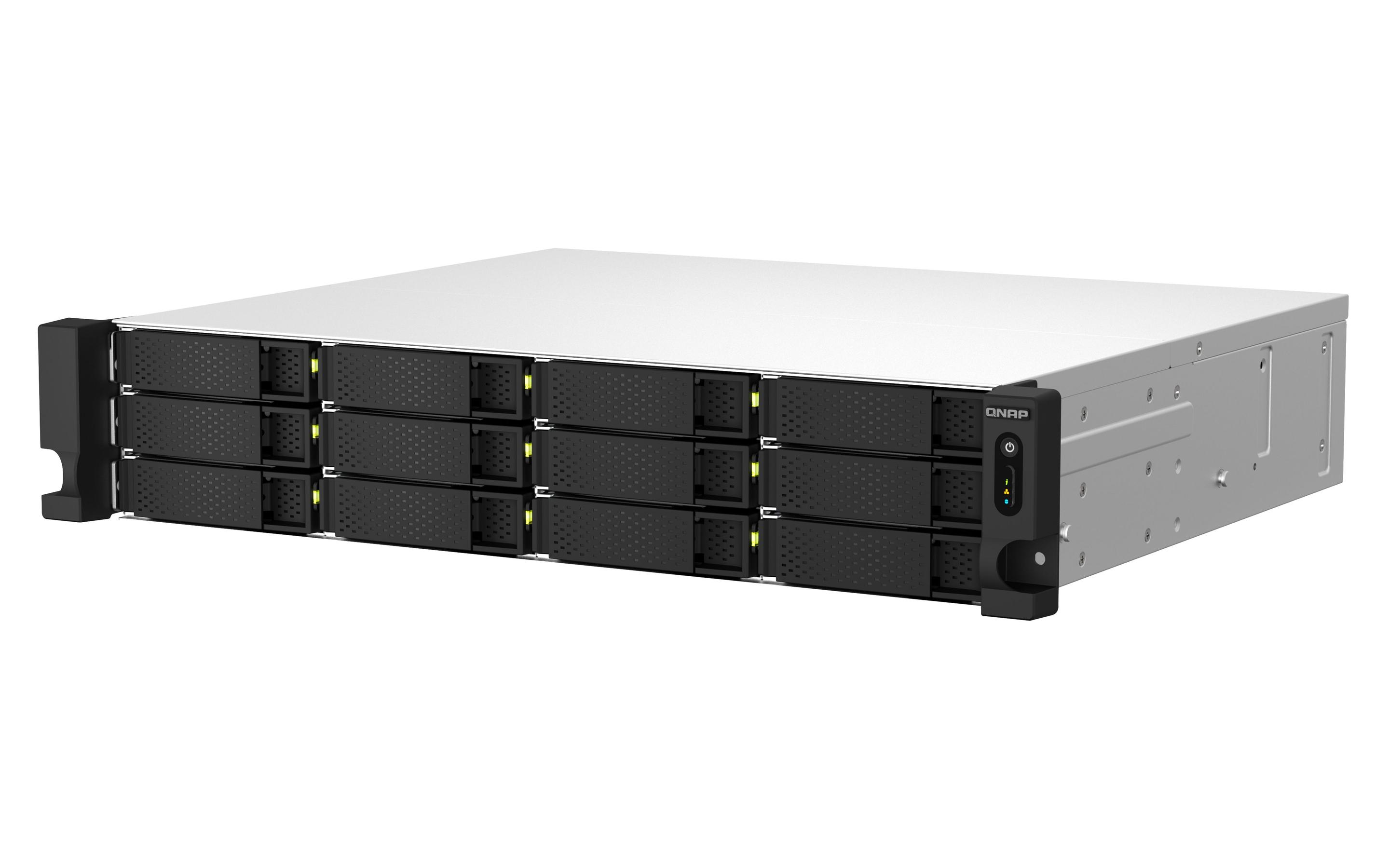 NAS QNAP TS-1264U-RP-8G (Serial ATA II, Serial ATA III - 8 GB - 12 baias - Alumínio e Preto), miniatura 6