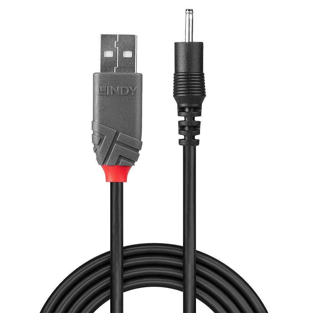 Cabo de Alimentação USB LINDY 70265 (1,5 m - USB-A, macho - EIAJ-01, macho, 2,5 x 0,7 mm - Preto) — miniatura 2