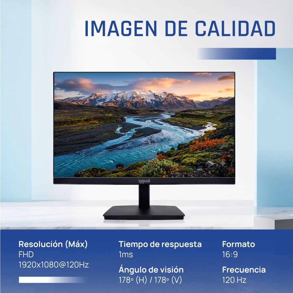 Monitor IGGUAL ML24SPC (23,8" - IPS - 120 Hz - Preto) — miniatura 2