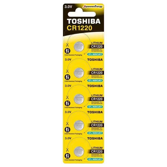 Pack de 5 Pilhas de Botão TOSHIBA CR1220 PW BP-5N (CR1220 Lithium - 3 V) — miniatura 2