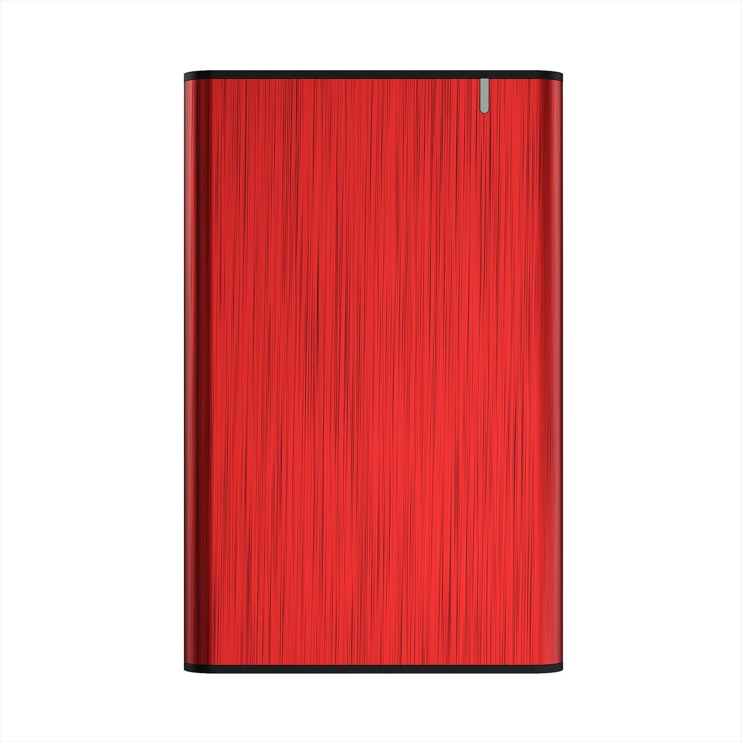 Caixa Externa AISENS ASE-2525RED (2,5" - 4200 RPM / 5400 RPM / 7200 RPM - Vermelho)