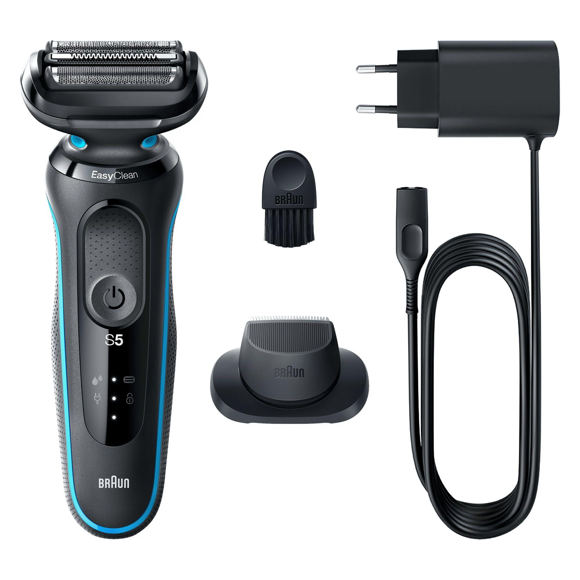 Máquina de Barbear BRAUN Series 5 51-M1200s (Preto e Azul)