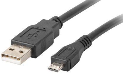 Cabo USB LANBERG CA-USBM-10CC-0010-BK (1 m - USB-A 2.0 macho, 4 pinos - Micro-USB B 2.0 macho, 5 pinos - Preto), miniatura 2