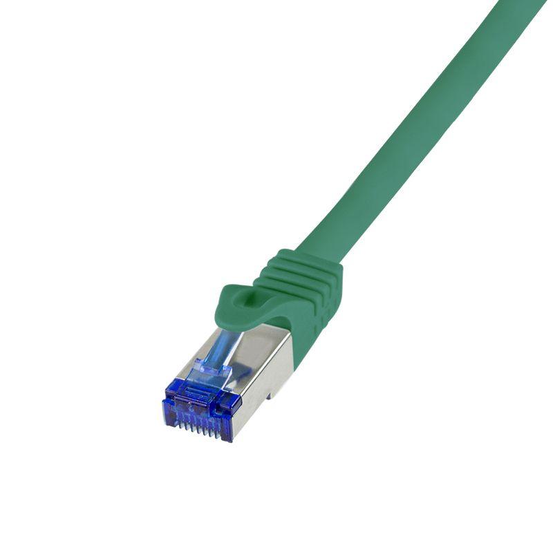 Cabo de Rede LOGILINK C6A025S (0,5 m - Cat6A - RJ-45 - Verde)