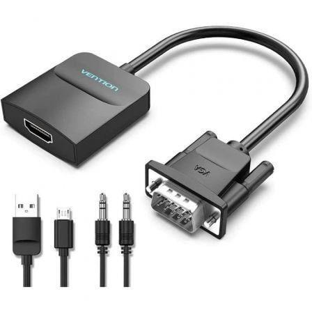 Cabo Conversor VGA para HDMI VENTION ACNBF (1 m - VGA macho - HDMI fêmea - Preto)