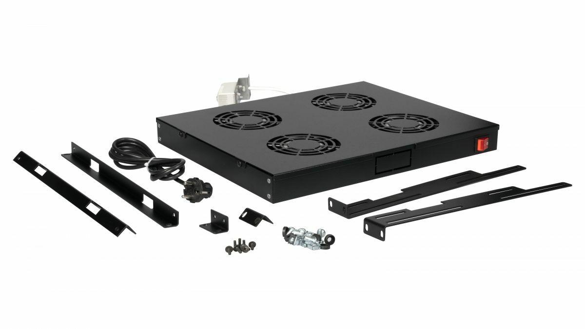 Módulo de Ventoinhas para Bastidor EQUIP EZF-4-B (19" - 1U - 4 Ventoinhas de 12 cm - Preto), miniatura 2