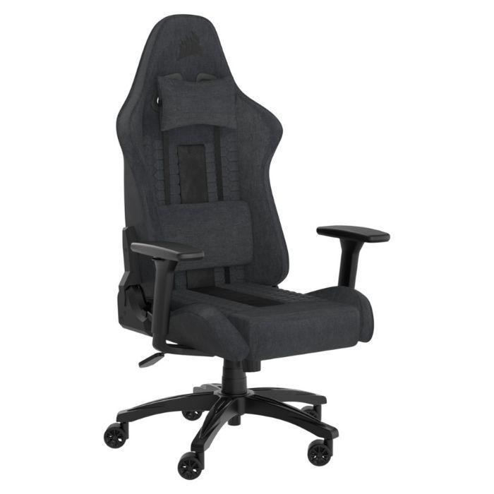 Cadeira Gaming CORSAIR TC100 RELAXED Fabric (120 kg - 10 cm - Até 160° - Cinzento/Preto), miniatura 2