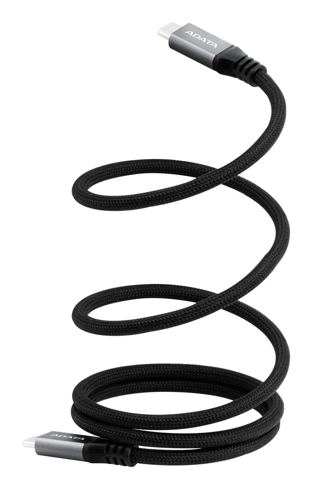 Cabo USB-C Magnético ADATA CACCU3-100W-100AN-BK (1 m - USB C - Preto) — miniatura 2