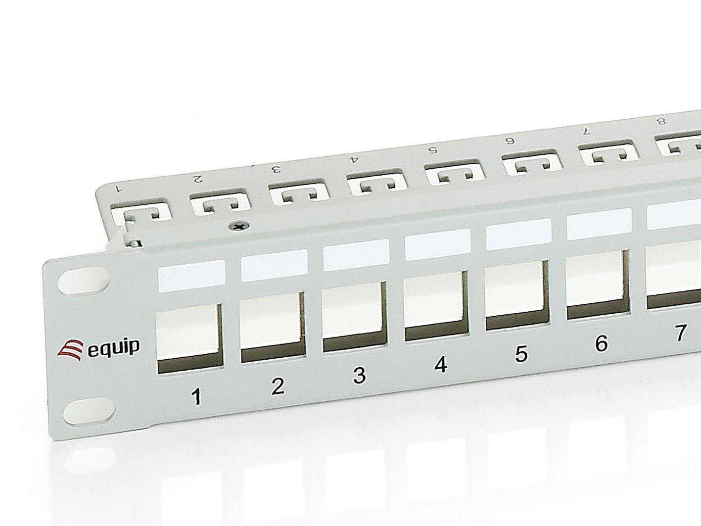 Painel de Patch EQUIP 767124 (24 portas - Cat6 FTP - 19" - 1U - Cinzento) — miniatura 2