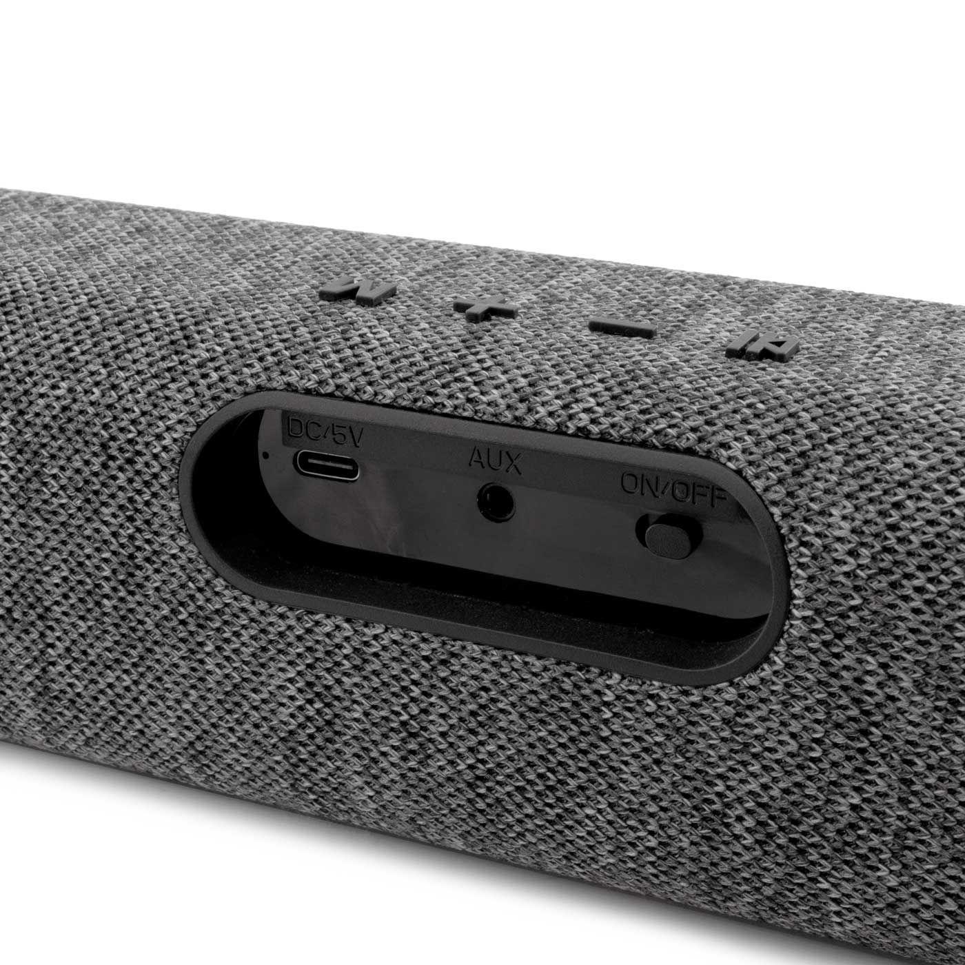 Barra de Som COOLBOX BAND BS23 (20 W - USB Type-C, AUX - Cinzento) — miniatura 3