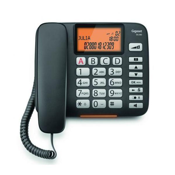 Telefone Fixo GIGASET DL 580 (Preto), miniatura 2