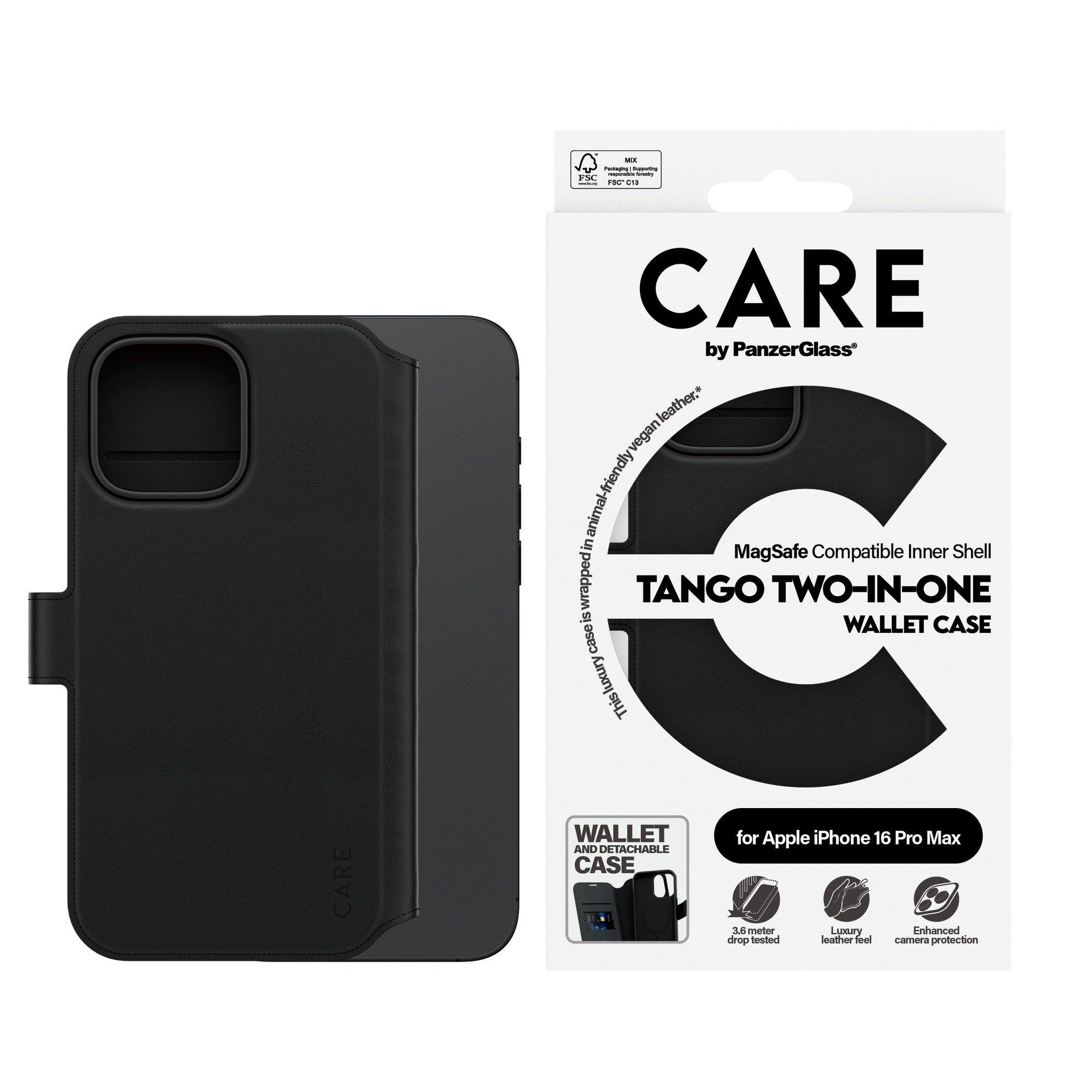 Capa tipo Carteira PANZERGLASS CARE Tango 2-in-1 para iPhone 16 Pro Max (Apple iPhone 16 Pro Max - Apple - Policarbonato - Preto), miniatura 2