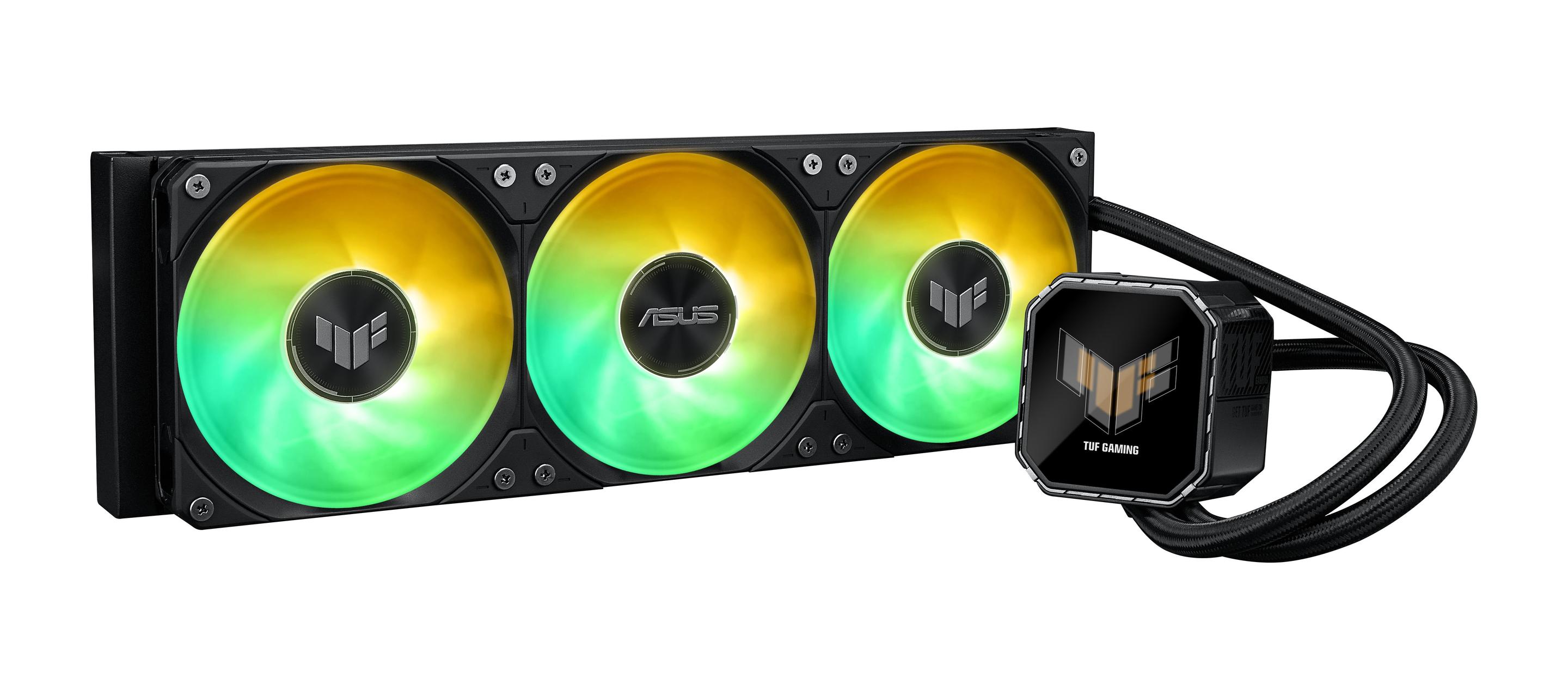 Sistema de Refrigeração Líquida Tudo-em-Um ASUS TUF Gaming LC III 360 ARGB LCD (120 mm - 3 ventoinhas - 2600 RPM - Preto), miniatura 6