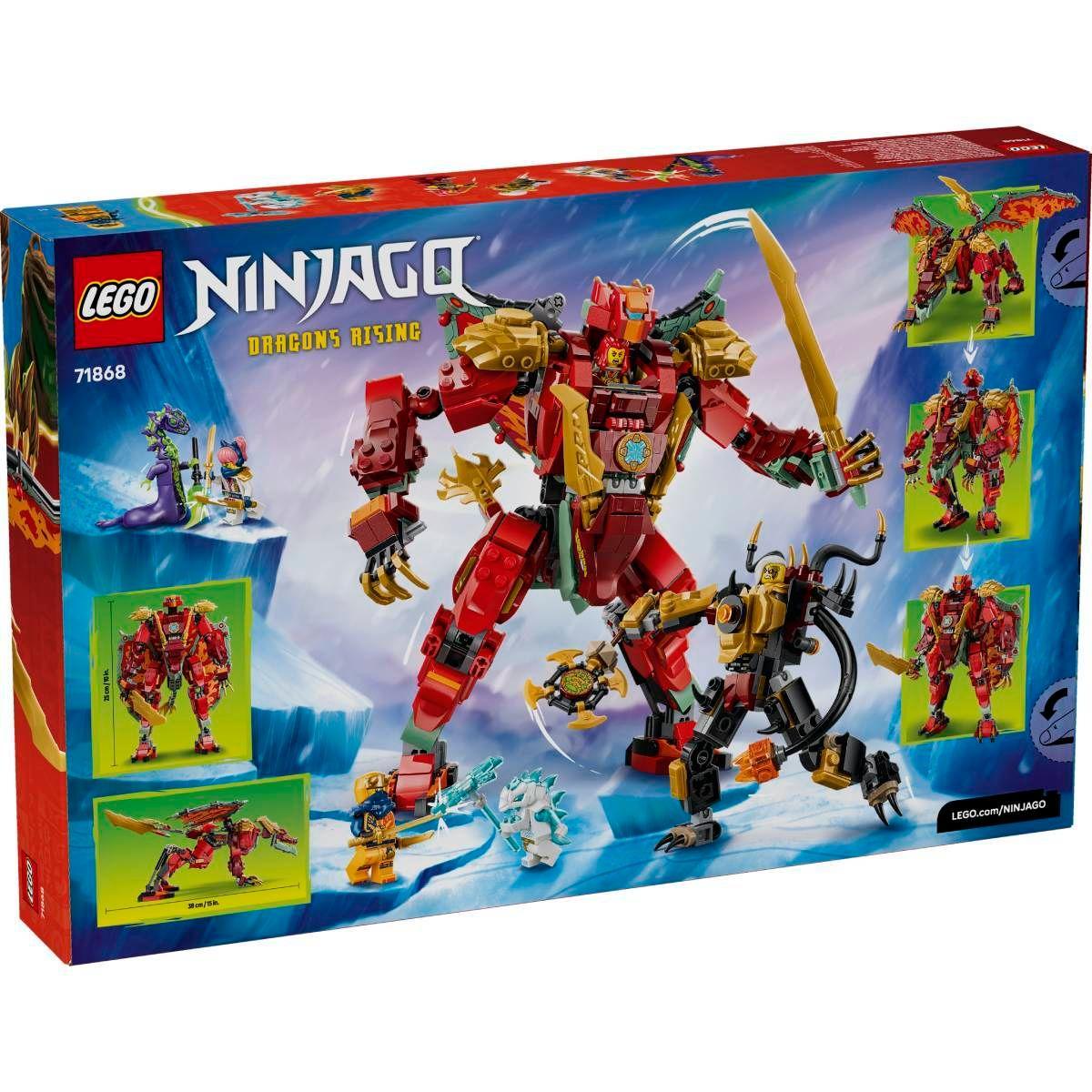 LEGO 71868 Ninjago Robô Dragão Transformador da Wyldfyre (8+ anos - 821 peças), miniatura 4