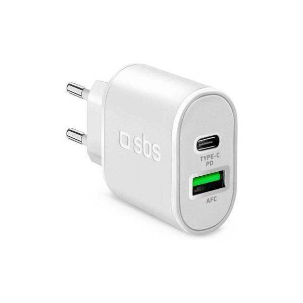 Carregador de Parede SBS TETRPD20W (20 W - Branco) — miniatura 2