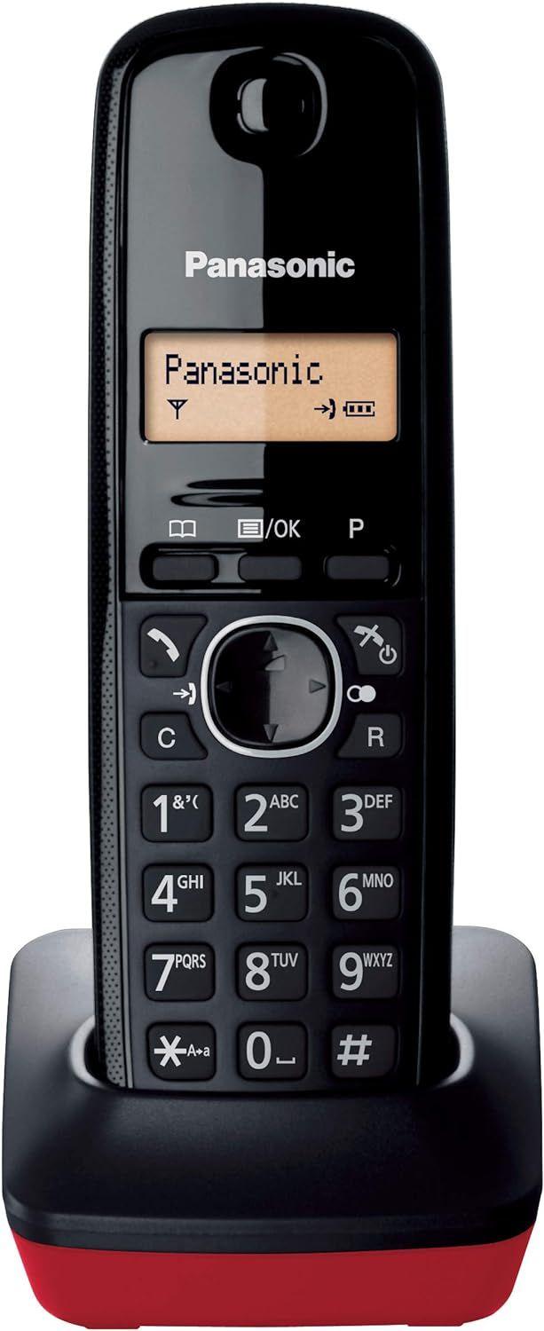 Telefone sem Fios PANASONIC KX-TG1611SPR (15 h em conversação - Preto e Vermelho), miniatura 4