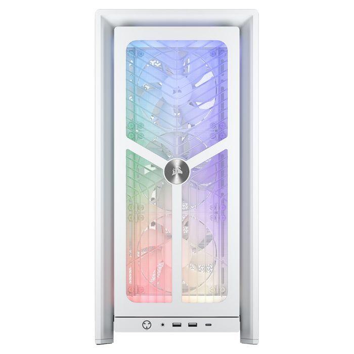 Caixa PC CORSAIR FRAME 4000X RS (Semitorre - E-ATX - ARGB - Branca) — miniatura 3