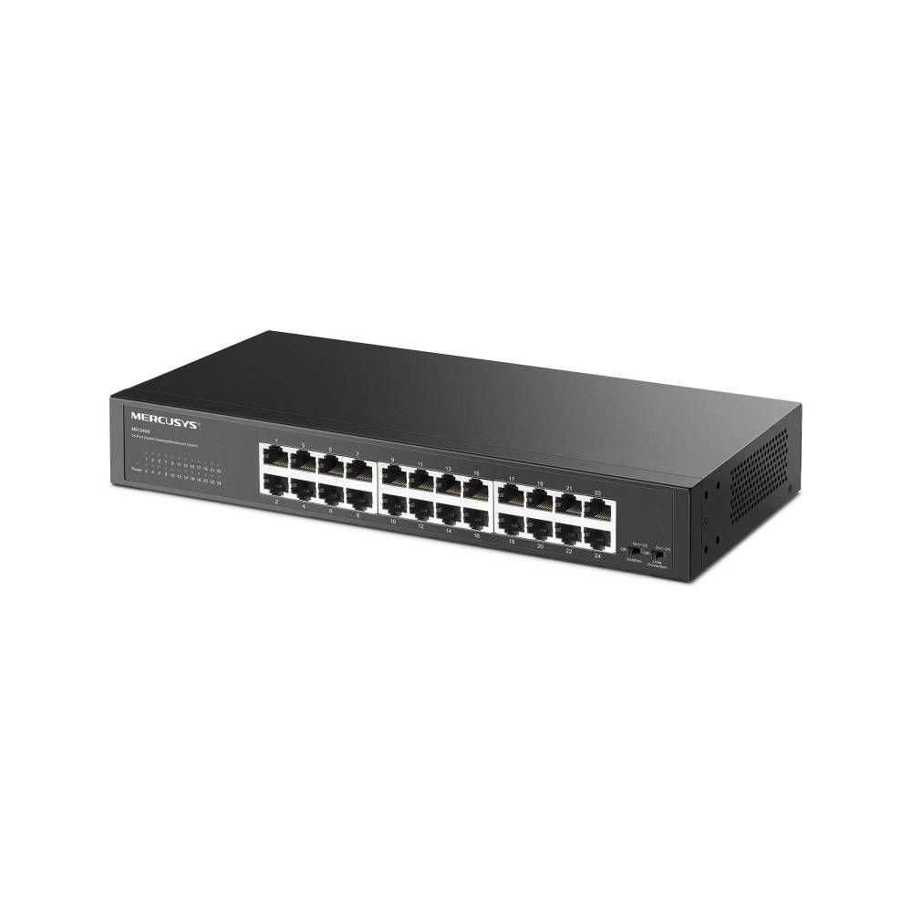 Switch MERCUSYS MS124GS (Gigabit Ethernet - 48 Gbit/s - 24 Portas - Preto) — miniatura 2