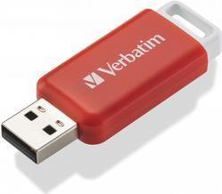Pen USB VERBATIM DataBar (Deslizante - USB Type-A - Até 33,6 MB/s - Vermelho)