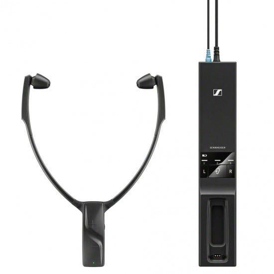 Auriculares para TV SENNHEISER RS 5200 (Com fios e sem fios - Preto)