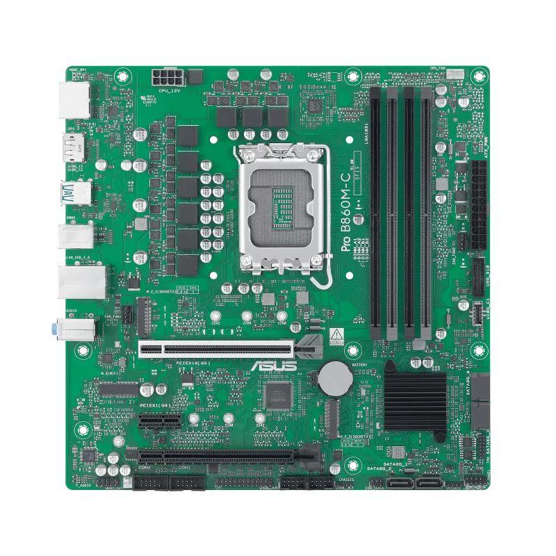Motherboard ASUS PRO B860M-C-CSM (LGA 1851 (Socket V1) - Intel Core Ultra - micro ATX - Verde)