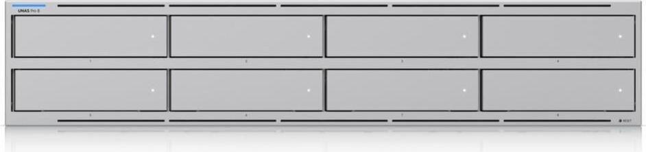 NAS UBIQUITI UNAS-PRO-8 (SATA - 16 GB - 10 baias - Cinzento)
