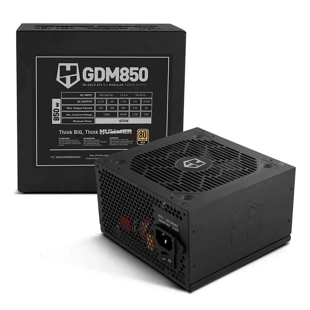 Fonte de Alimentação NOX Hummer GDM 850W (ATX - 850 W - 80 PLUS Gold - Preto), miniatura 3