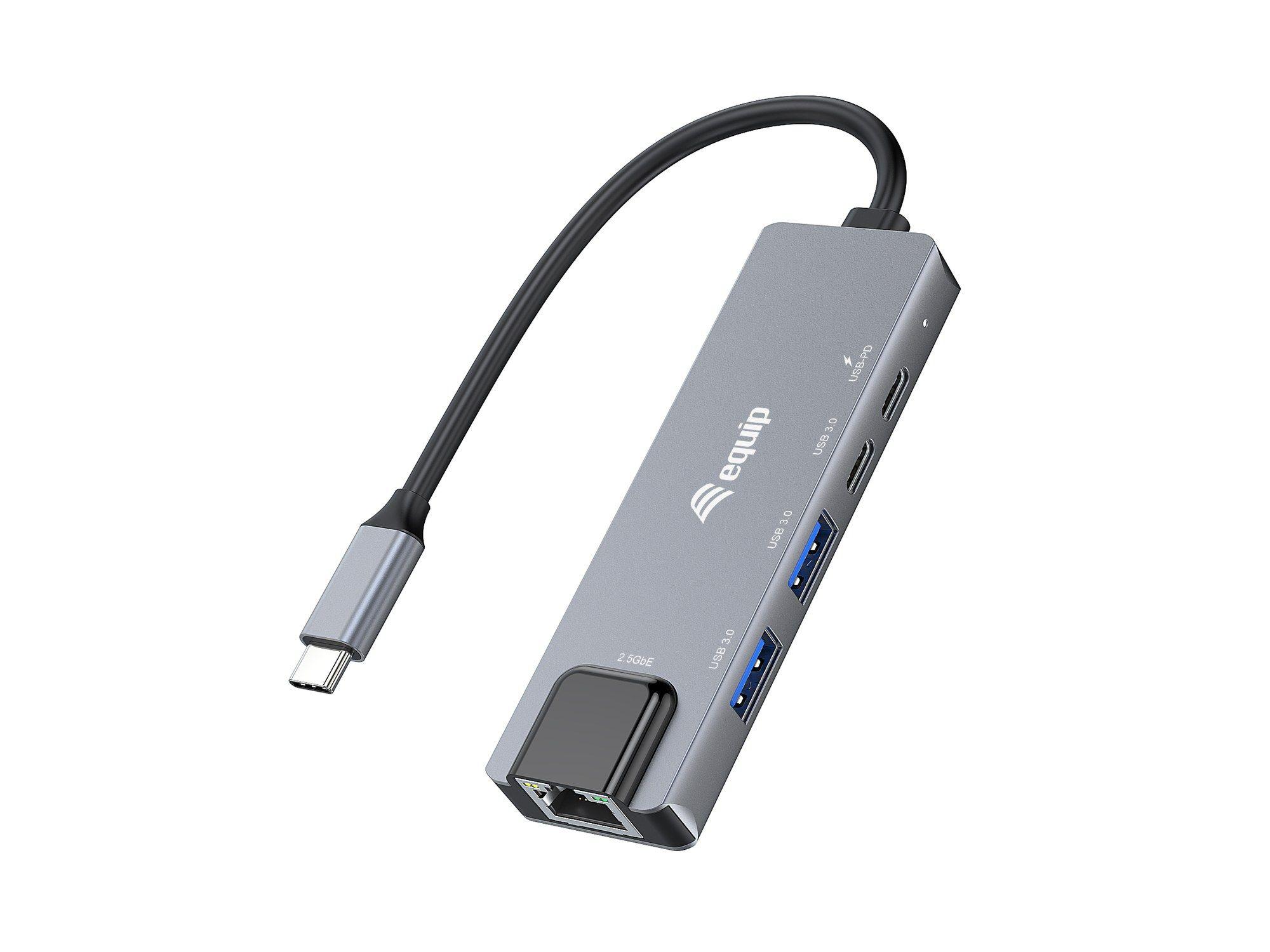 Adaptador USB-C Multifuncional EQUIP 133496 (0,25 m - Cinzento)