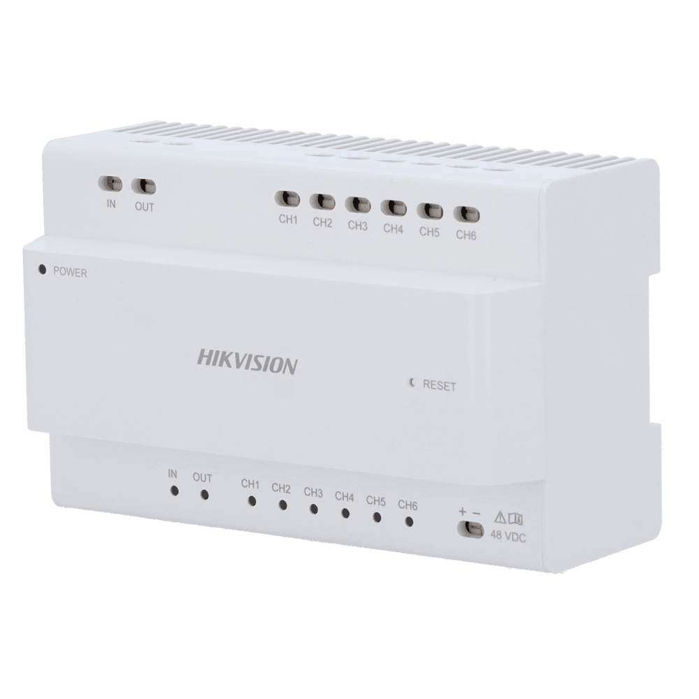Distribuidor para Edifício HIKVISION DS-KAD7060EY-S (6 Canais de 2 Fios HD - 2 Canais em Cascata)