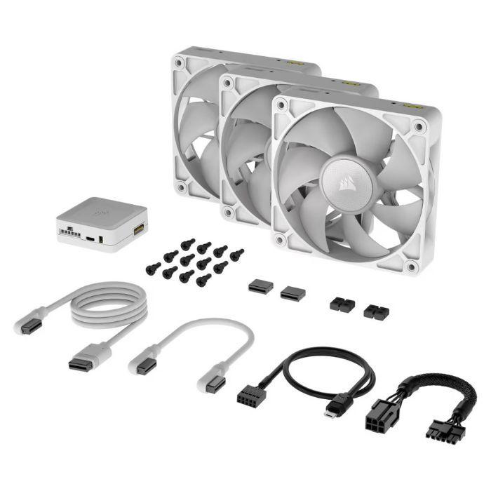 Ventoinhas para Caixa de PC CORSAIR iCUE LINK RX120 RGB (Branco), miniatura 2