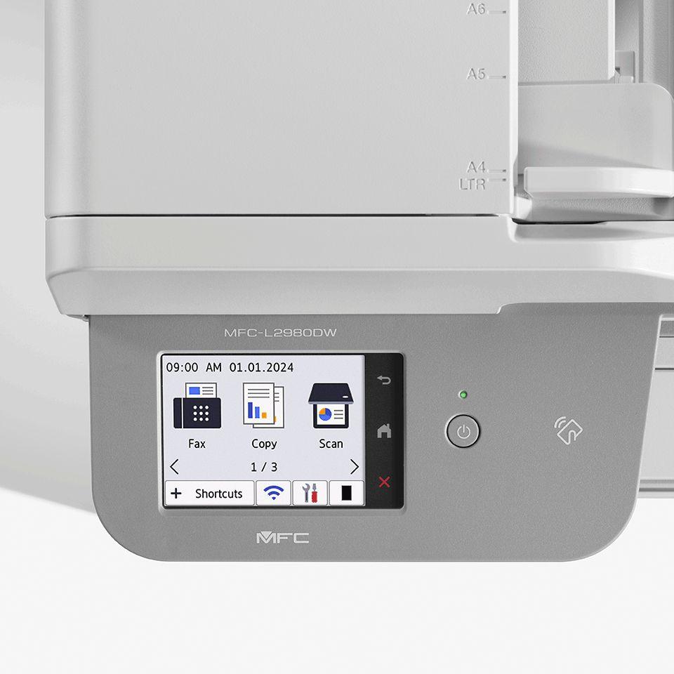 Impressora Multifunções BROTHER MFC-L2980DW (A4 - Impressão a preto e branco - 250 folhas - Branco) — miniatura 5