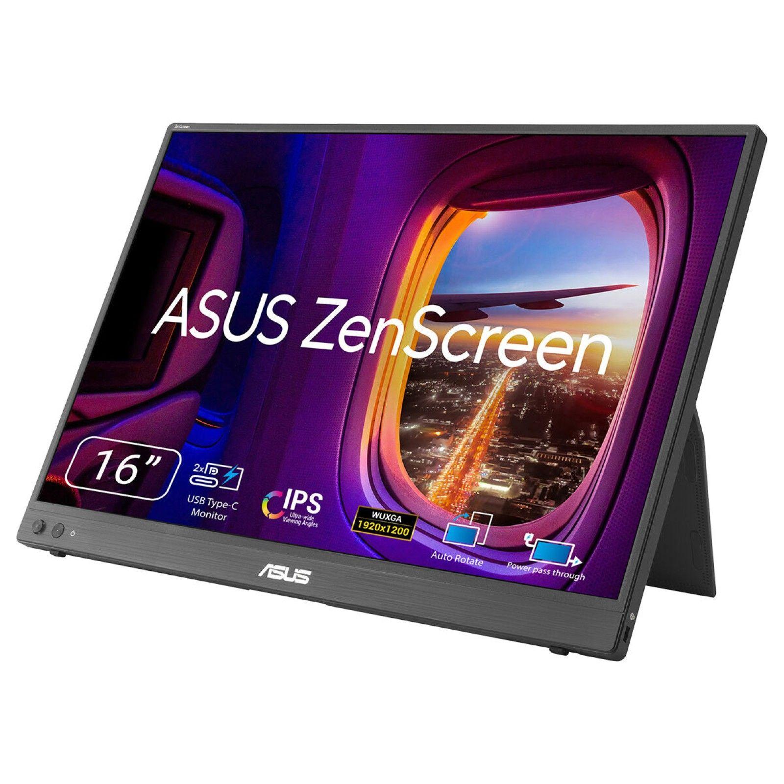 Monitor ASUS ZenScreen MB16FC (16" - IPS - 75 Hz - Preto)