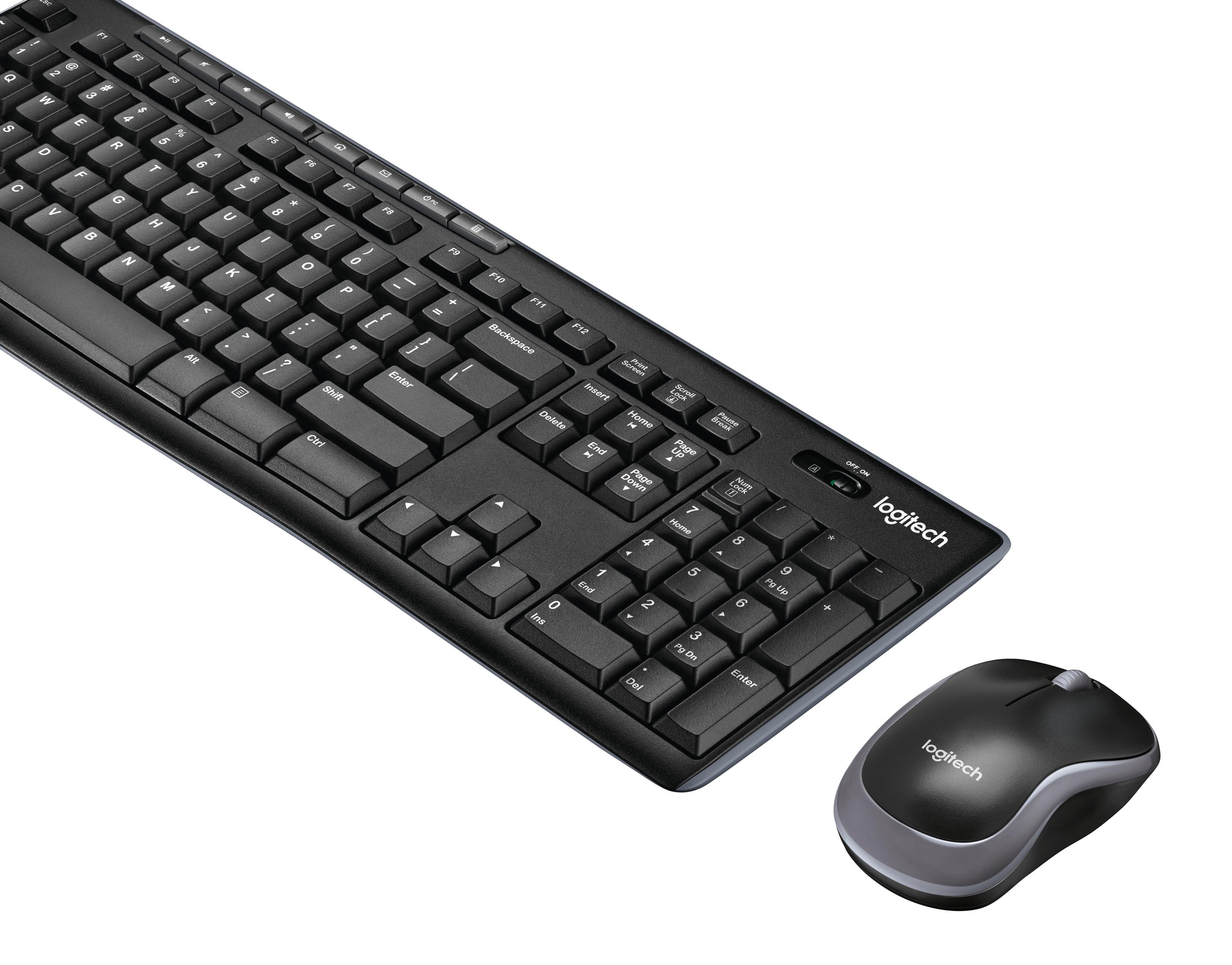 Teclado e Rato LOGITECH MK270 (Espanhol - Tamanho completo - RF Wireless - Preto) — miniatura 3
