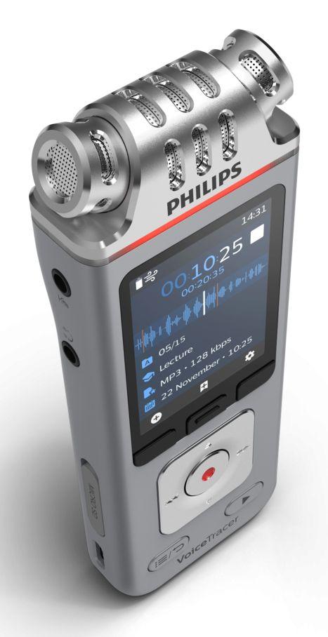 Gravador de Voz PHILIPS DVT4115/00 (Com fios e sem fios - 16 Ω - USB-C - Preto) — miniatura 4