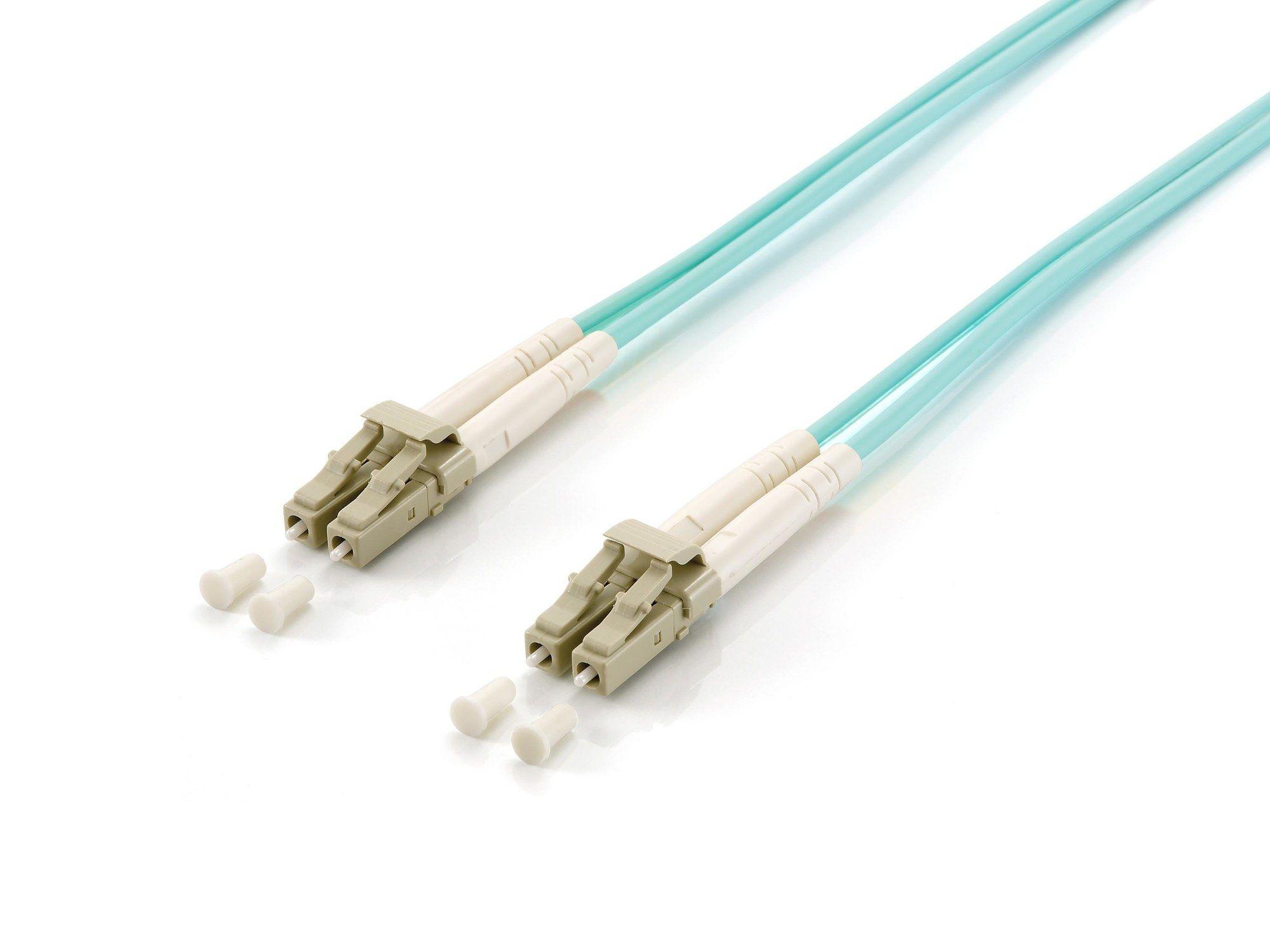 Cabo de Fibra Ótica EQUIP 255420 (LC-LC - OM3 - 7,5 m - Aqua)