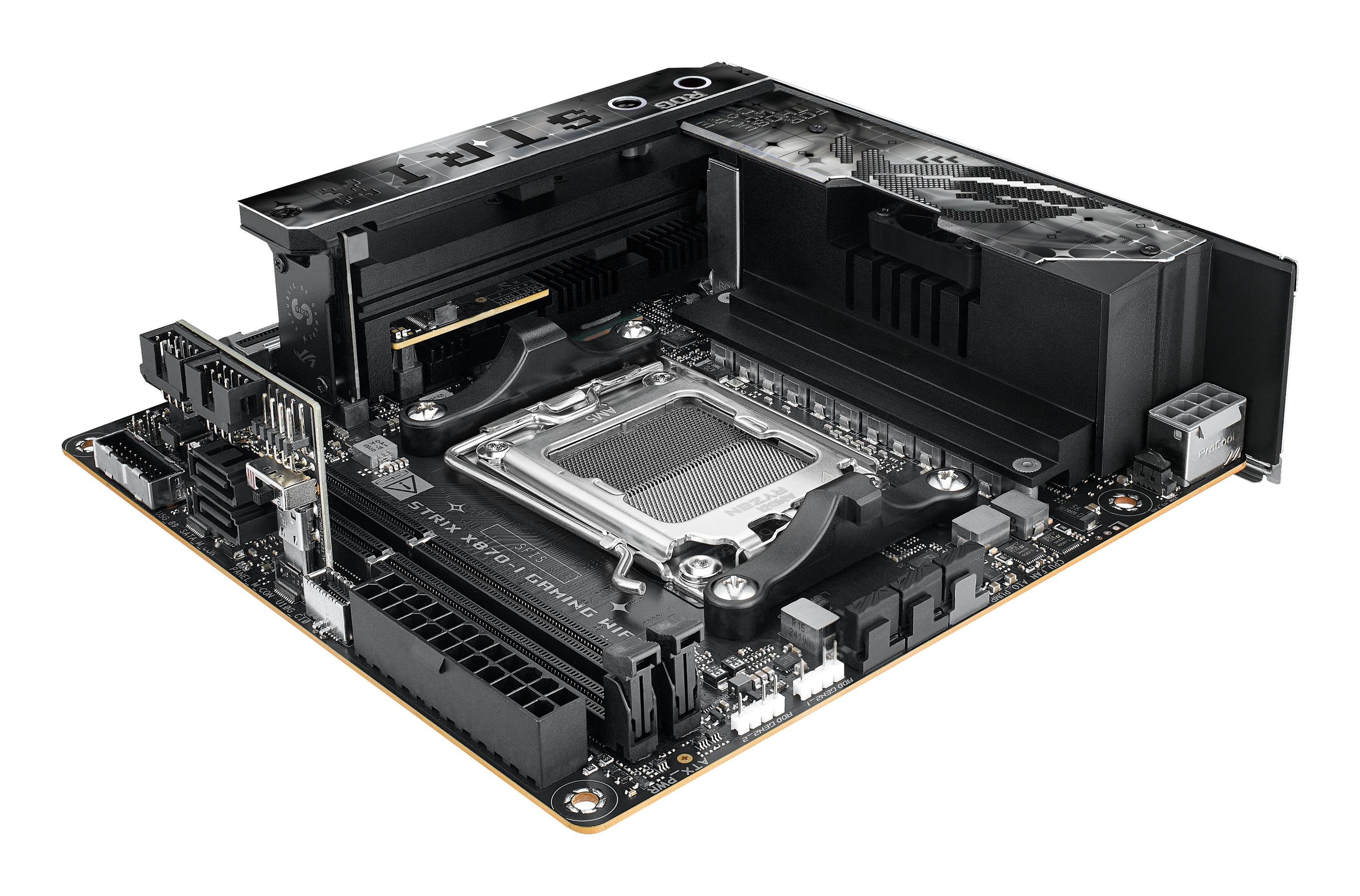 Motherboard ASUS ROG Strix X870-I Gaming WiFi (AM5 - Mini-ITX - Duplo canal - Preto), miniatura 8
