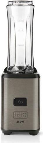 Liquidificadora BLACK & DECKER BXJBA350E (Batidora de vaso - 350 W - 0,6 l - Cinzento e Transparente)