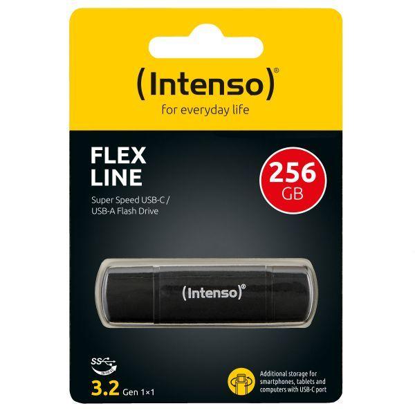 Pen USB INTENSO Flex Line (Tampa - USB Type-A / USB Type-C - USB 3.2 Gen 1 - Preto), miniatura 2
