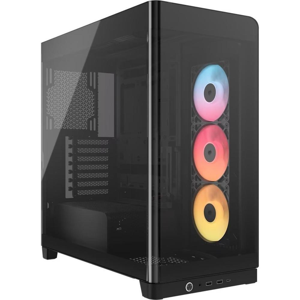 Caixa PC CORSAIR 4500X RS-R ARGB (Midi Tower - Aço, vidro temperado, plástico - 18,5 cm - Preto)