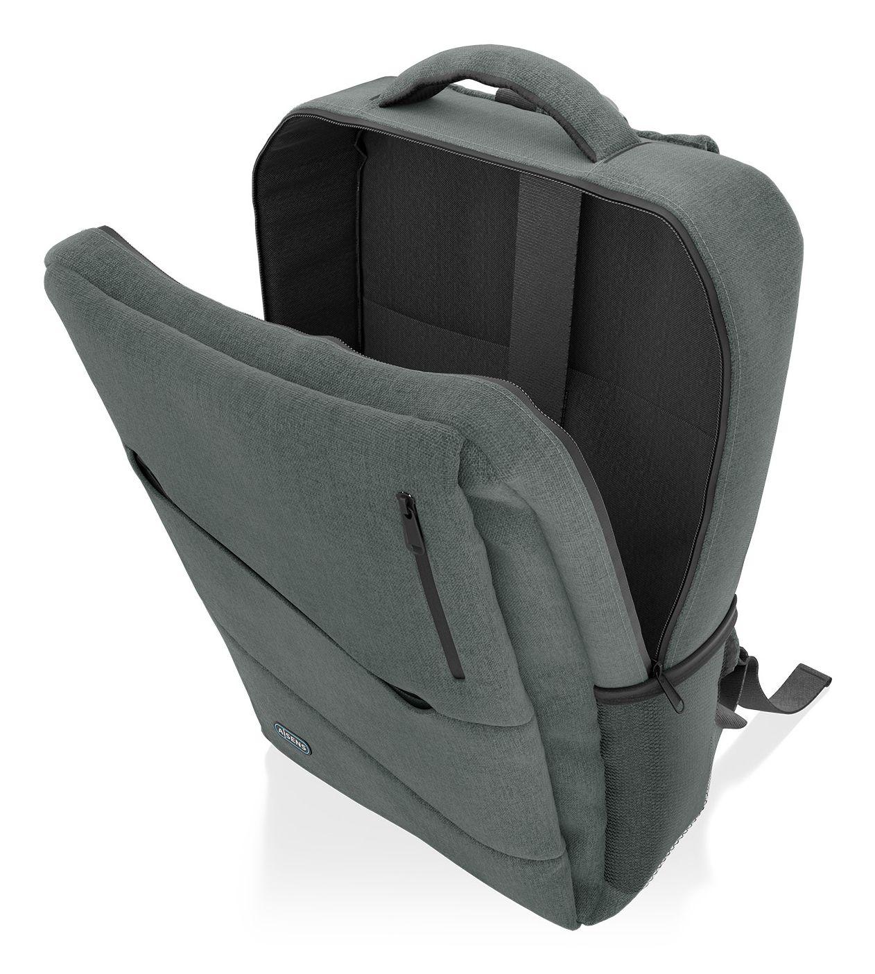 Mochila para Portátil AISENS ASBG-BP085-GR (15,6" - Poliéster - 39,6 cm - Cinzento), miniatura 4