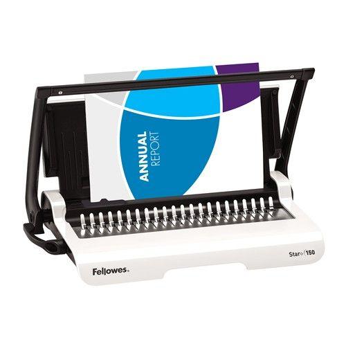 Encadernadora FELLOWES Star+ 150 (Metal, Plástico - Cinzento e Branco) — miniatura 3
