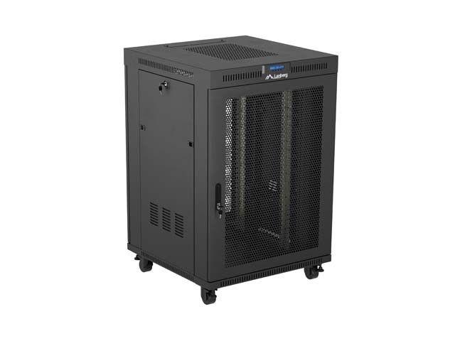Armário Rack LANBERG FF01-8822-12BL (19" - 22U - 800 x 800 mm - LCD - Preto), miniatura 4