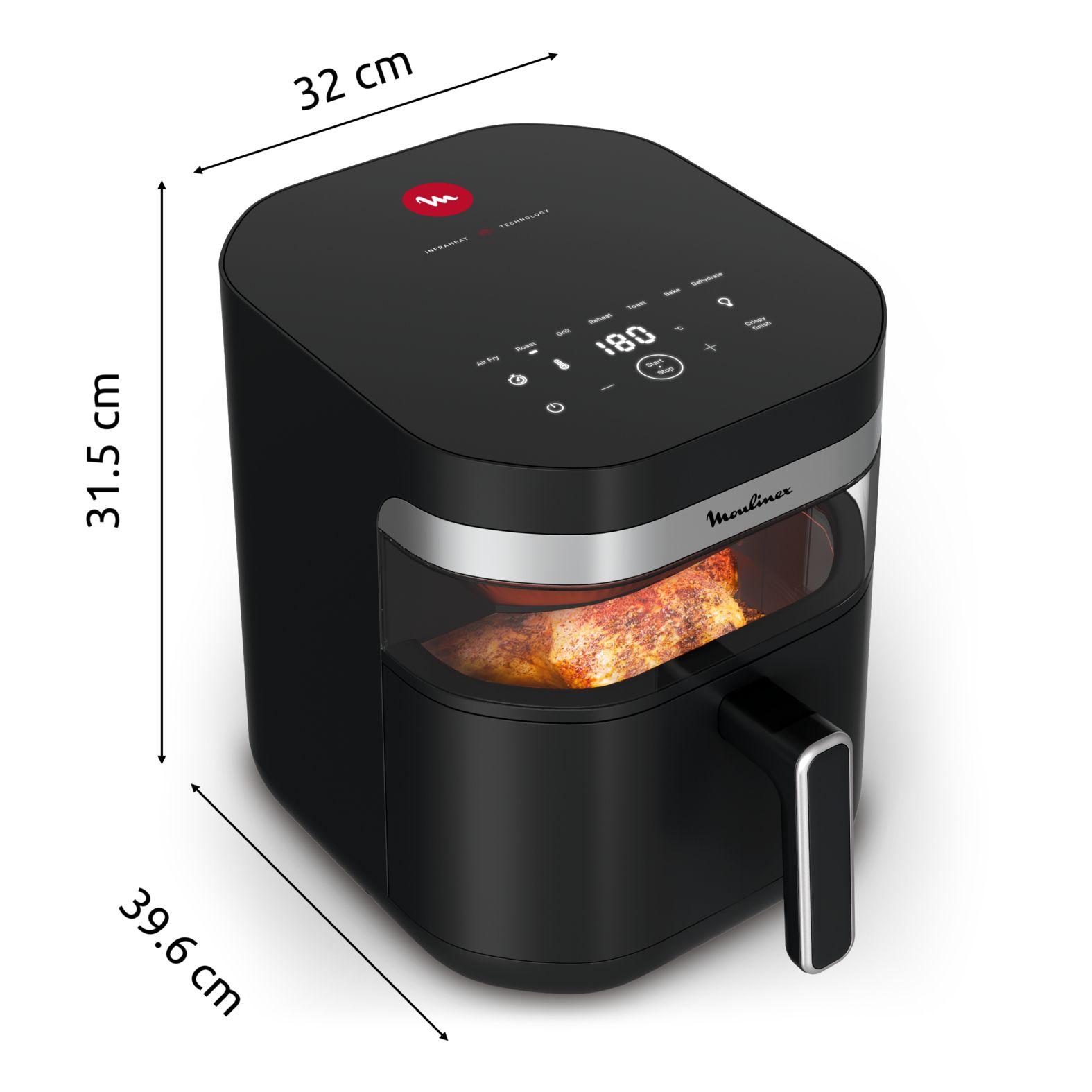 Fritadeira de Ar Quente Independente MOULINEX Easy Fry Infrared EZ8328E0 (2180 W - 230 °C - 70 °C - Preto), miniatura 2