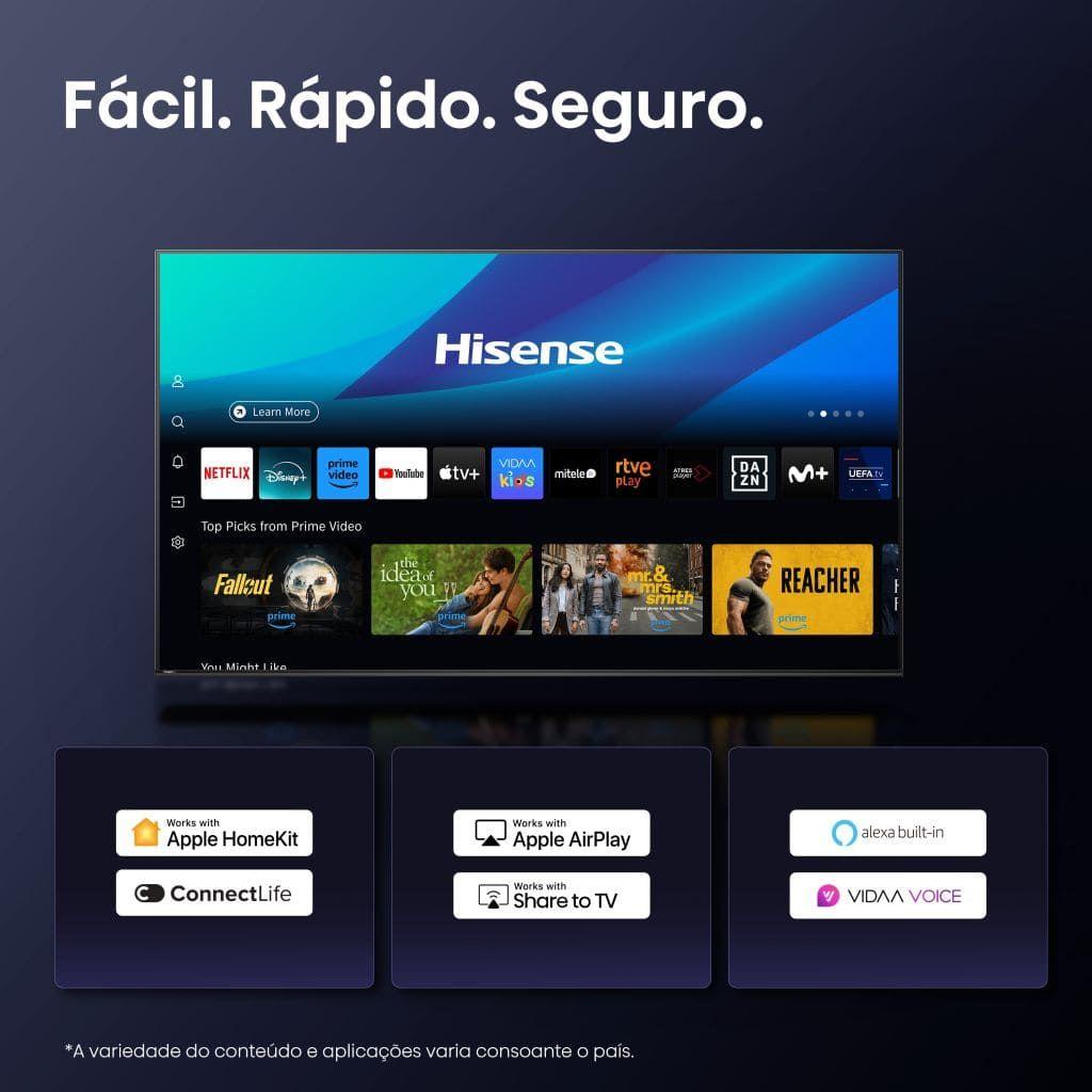 Televisão HISENSE TV 85A6Q (85" - LED - 4K Ultra HD - Preto) — miniatura 9