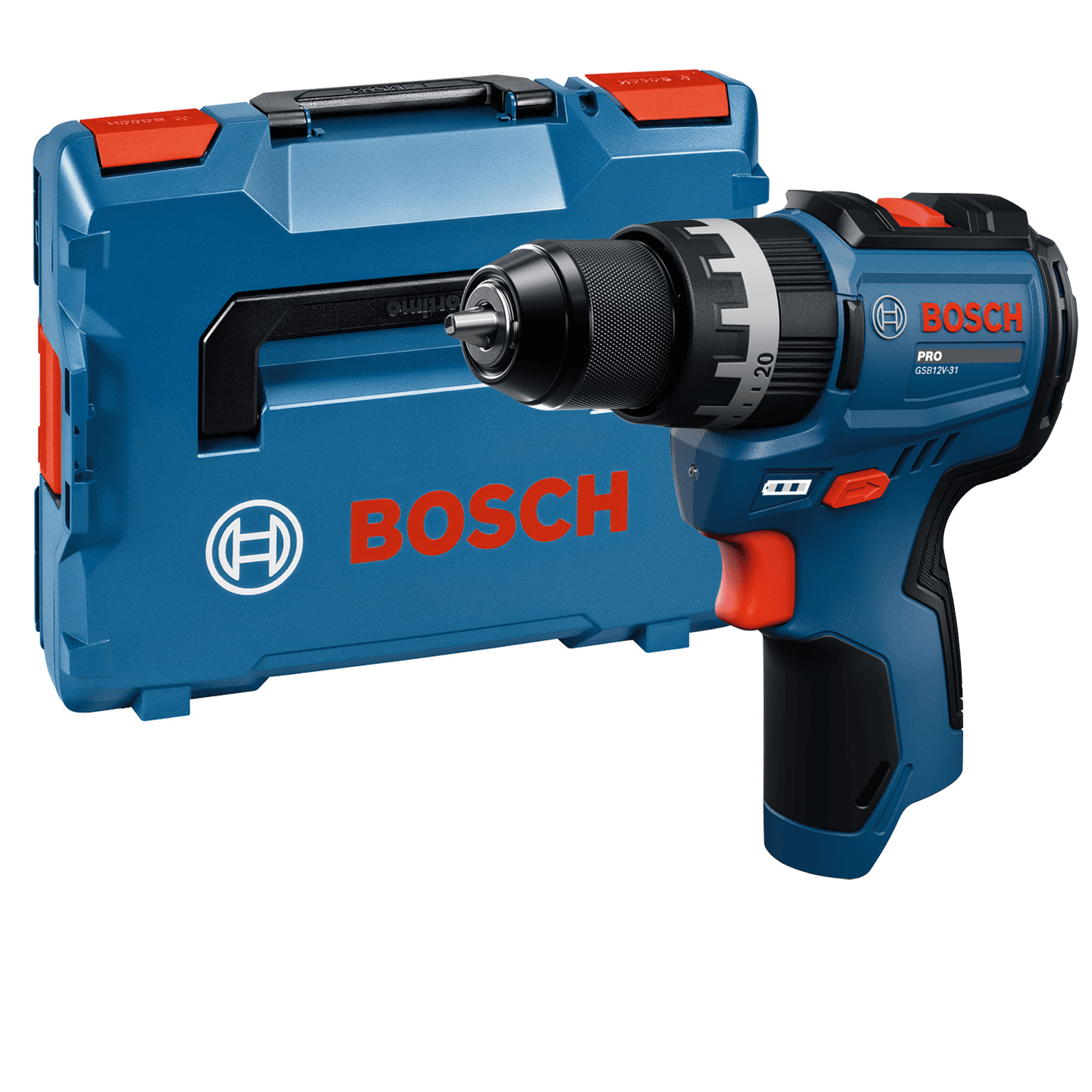 Berbequim Aparafusador com Percussão BOSCH GSB12V-31 (12 V - Iões de lítio)